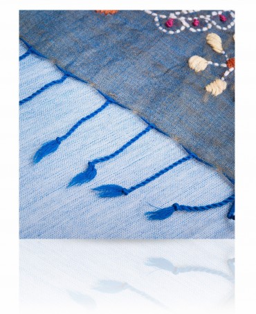 Палантин Женский ZW.EMB/BLUE